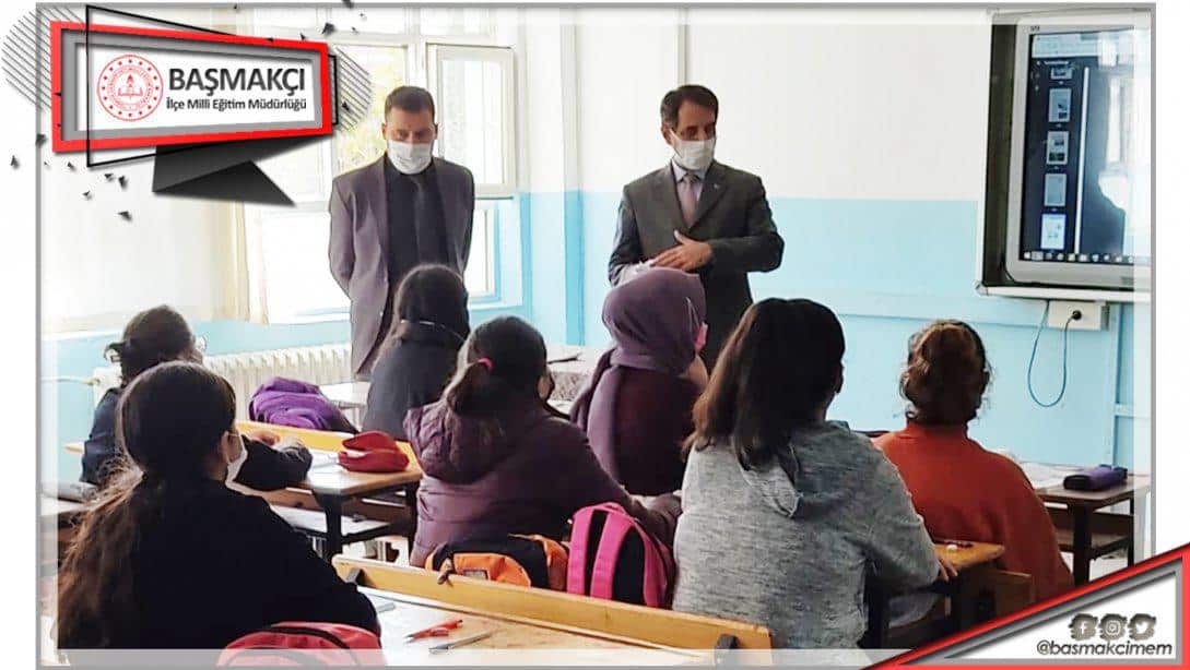 İl Milli Eğitim Şube Müdürü İbrahim Erdem GÜLCÜ, Atatürk Ortaokulu ve İmam Hatip Ortaokulunu Ziyaret Etti