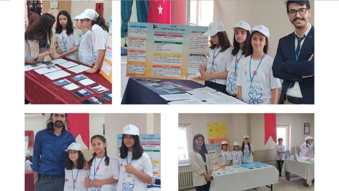 Atatürk Ortaokulu TÜBİTAK 4006 Bilim Fuarını Sergisi Düzenledi