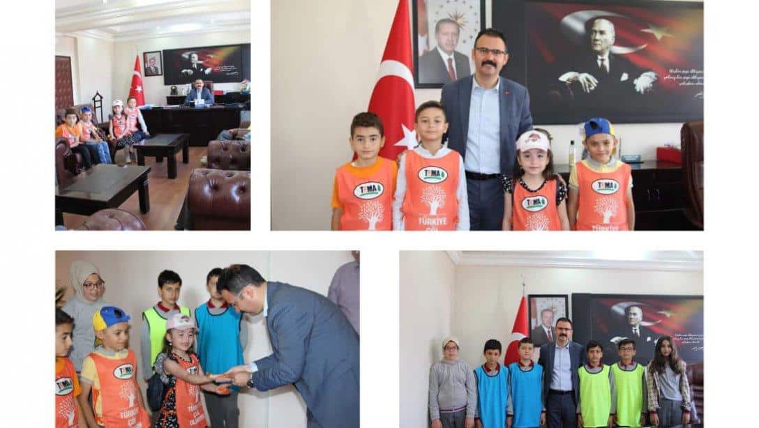 Dünya Çevre Günü ve Türkiye Çevre Haftası Kapsamında Öğrencilerimiz Kaymakamımız Ali Ekber ATEŞ'i Makamında Ziyaret Etti